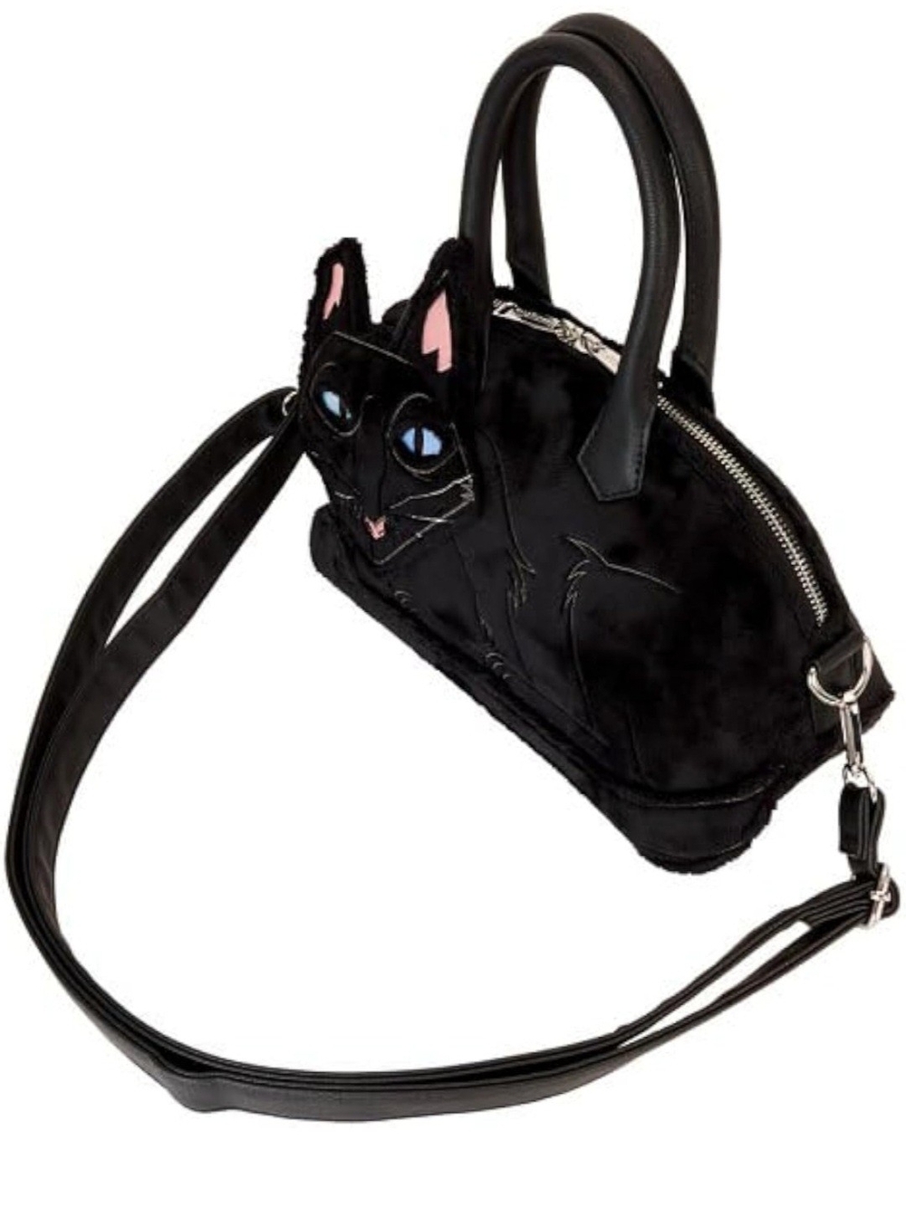 Coraline 15th Anniversary Cat Plush Crossbody Bag - Limited Edition NWT - Picture 3 of 5